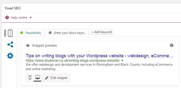 Yoast seo plugin for WordPress