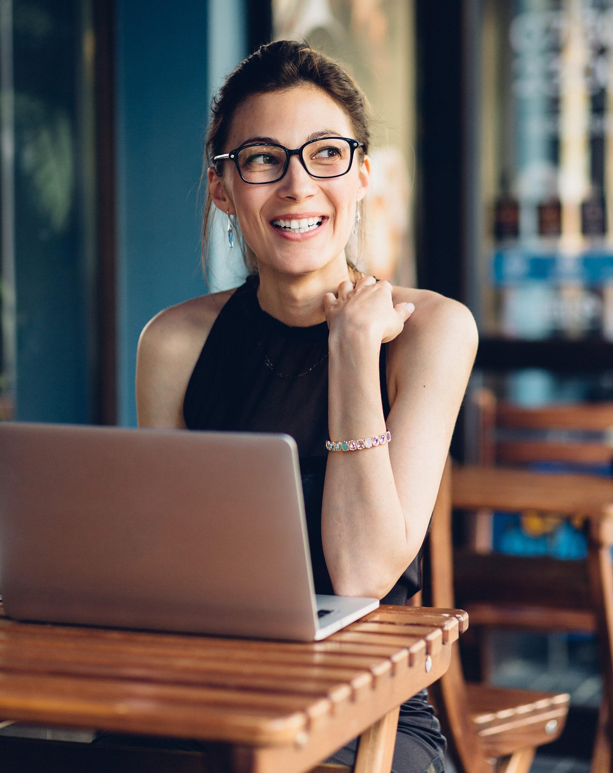 WordPress Developer in Office with Laptop